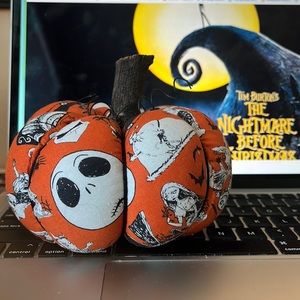 Nightmare Before Christmas fabric pumpkin